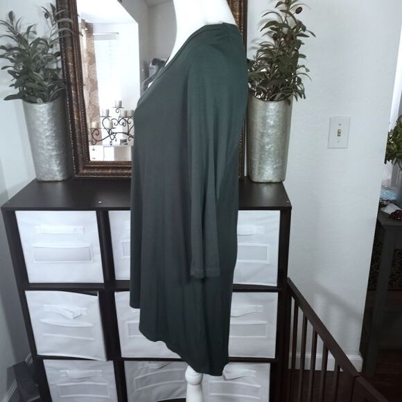 KAREN KANE GREEN TUNIC SZ.M EUC - Picture 3 of 6